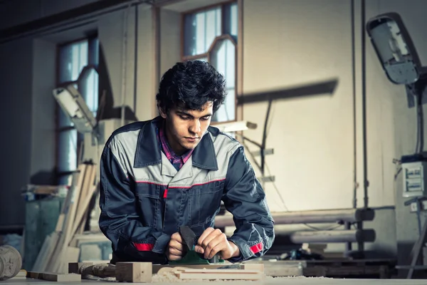 Carpenter at work — Stock Photo, Image