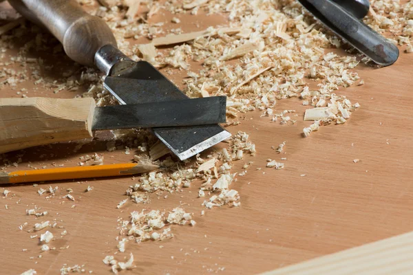 Carpenter's tools — Stockfoto