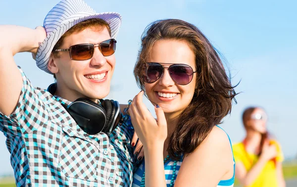 Young couple having fun — Stock Photo, Image