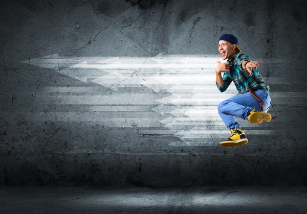 Muž tančí hip-hop — Stock fotografie