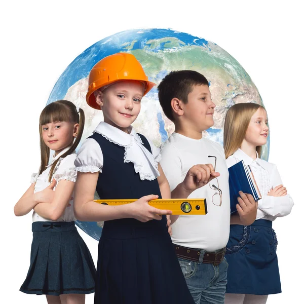 Children trying different professions — Stock Photo, Image