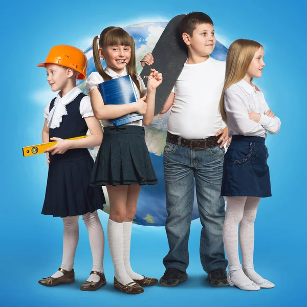 Children trying different professions — Stock Photo, Image