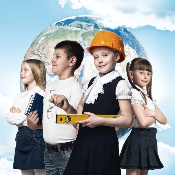 Children trying different professions — Stock Photo, Image