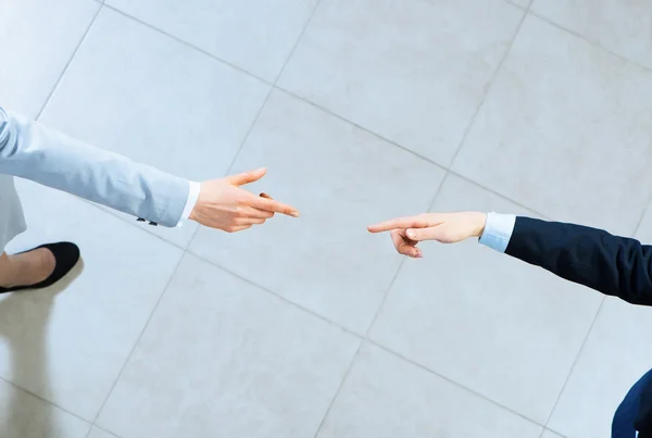 Hands of businesspeople together — Stock Photo, Image