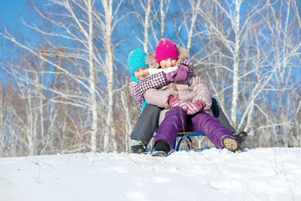 Two cute girls having fun — Stock Photo, Image