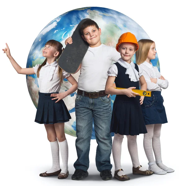 Children trying different professions — Stock Photo, Image