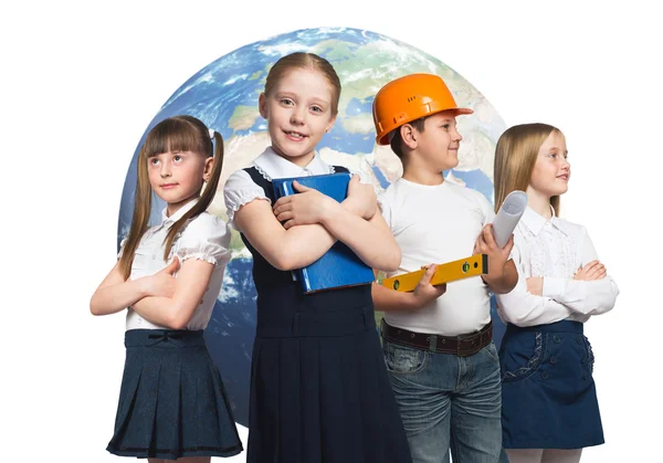 Children trying different professions — Stock Photo, Image