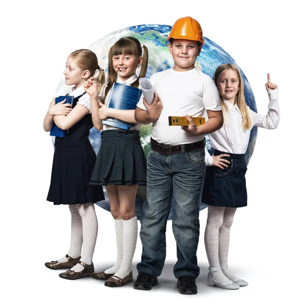 Children trying different professions — Stock Photo, Image