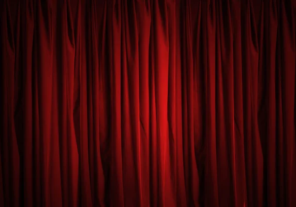 Velvet stage curtain — Stock Photo, Image