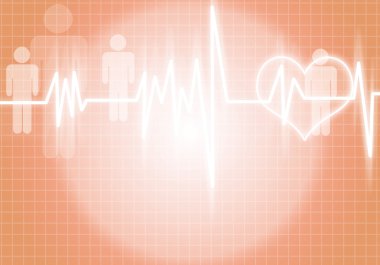 Dijital arka plan kalp bakım