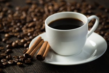 Bir fincan sade kahve.