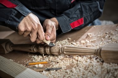 Kesici ile işe marangoz