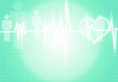 Dijital arka plan kalp bakım