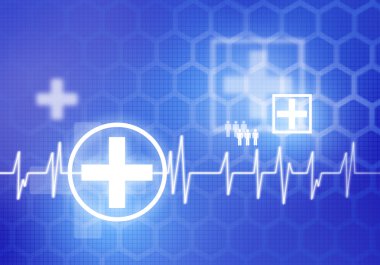 Dijital arka plan kalp bakım