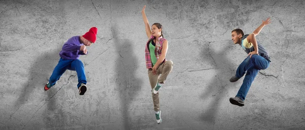 Hip hop dansçıları — Stok fotoğraf