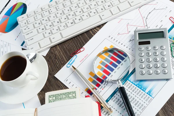 Business break, office table — Stock Photo, Image