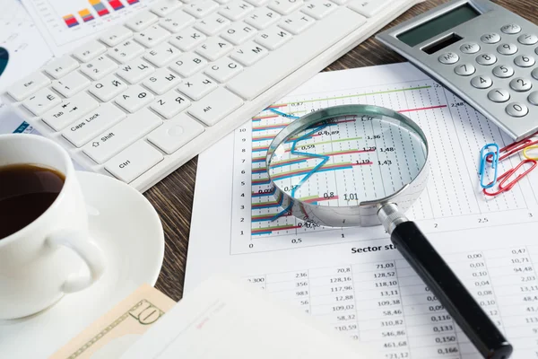 Business break, office table — Stock Photo, Image