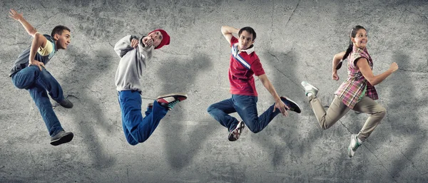 Hip hop dansçıları — Stok fotoğraf