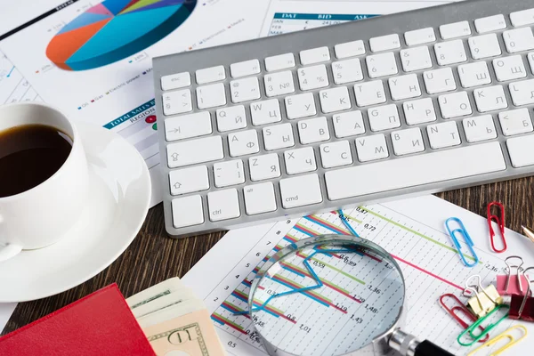 Business break, office table — Stock Photo, Image