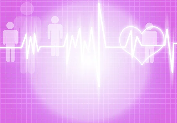 Digital background Heart care — Stock Photo, Image