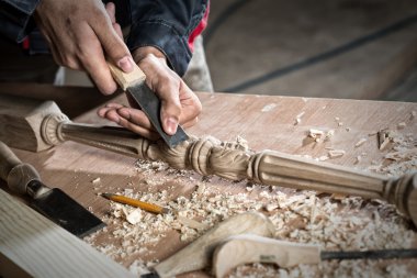 Kesici ile işe marangoz