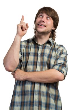 Genç düşünceli adam