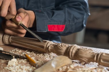 Kesici ile işe marangoz