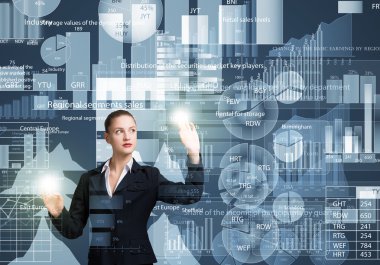 iş kadını simgesine dokunarak