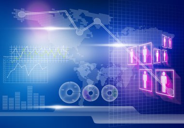 Yenilikçi teknolojiler dijital arka plan