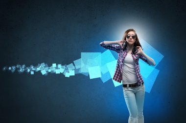 Müzik aşığı kız