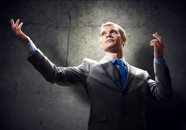 Businessman create ideas — Stock Photo, Image