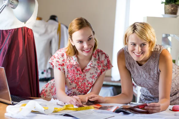 Two sempstress at work — Stock Photo, Image