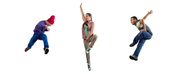 Танцоры хип-хопа — стоковое фото
