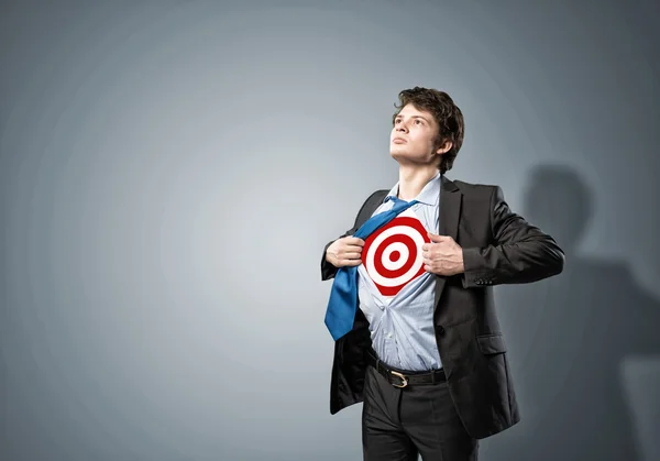 Businessman target — Stock Photo, Image