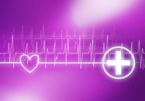 Cura del cuore sfondo digitale — Foto Stock