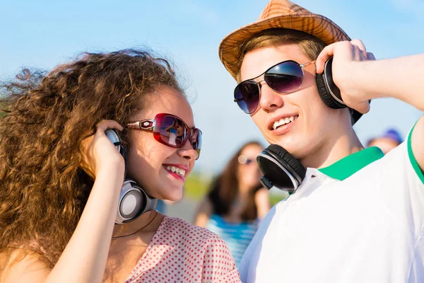 Stylish young couple — Stock Photo, Image