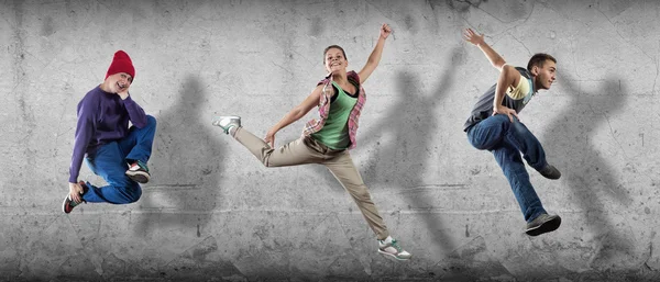 Hip hop dansçıları — Stok fotoğraf