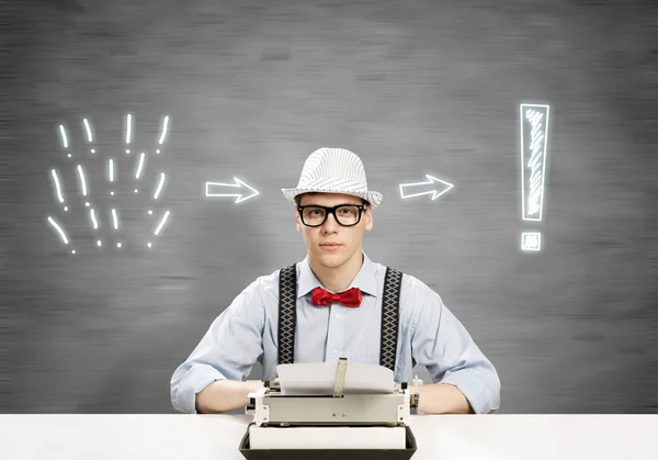 Young Guy writer — Stock Photo, Image