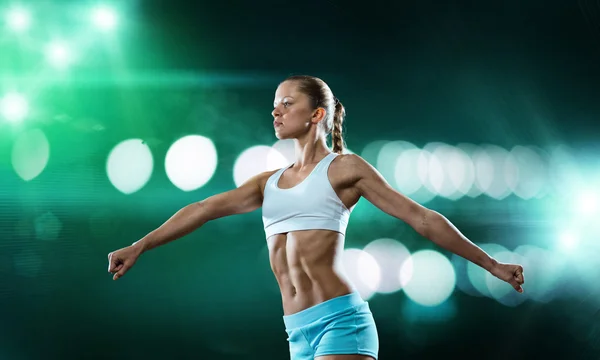 Young attractive fitness girl — Stock Photo, Image