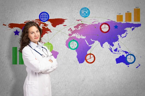 Medicine on a global scale — Stock Photo, Image