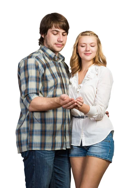 Pareja feliz joven — Foto de Stock