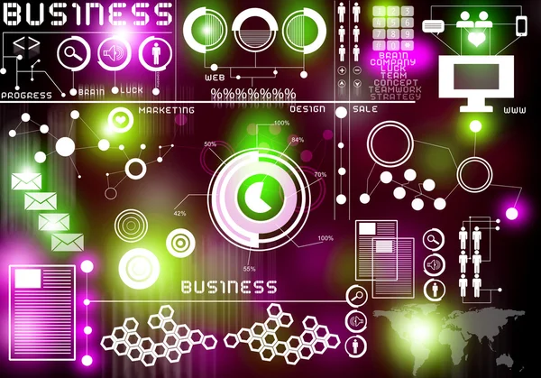 Innovative technologies. Digital business background — Stock Photo, Image
