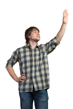 Genç düşünceli adam