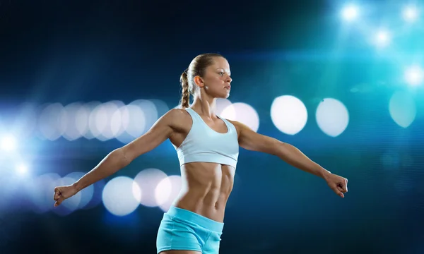 Young attractive fitness girl — Stock Photo, Image