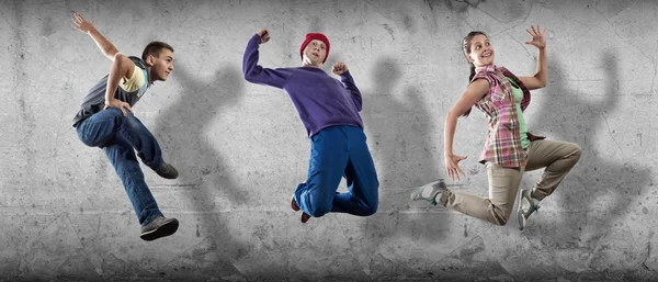 Bailarines de hip hop — Foto de Stock