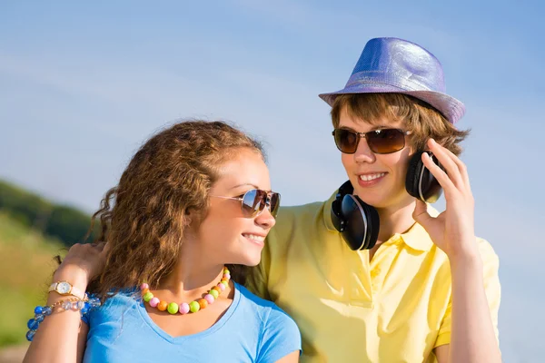 Young couple having fun — Stock Photo, Image