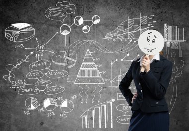 Tanınmayan işkadını maskesi