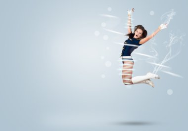 Amigo kız yüksek atlama