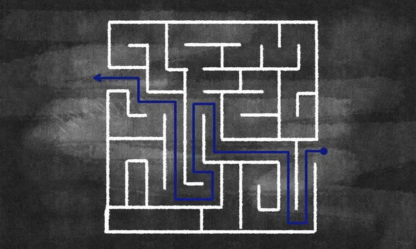 Konzeptionelles Labyrinthmuster — Stockfoto