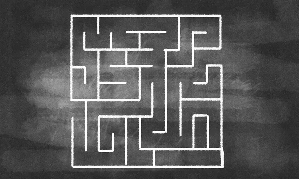 Konceptuální labyrint vzor — Stock fotografie